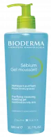 BIODERMA zdjecie produktu, Sebium Gel moussant 500ml, antybakteryjny zel do mycia twarzy, skora tlusta, tradzikowa, mieszana